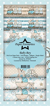 Paper Favourites Baby Boy  slimline Paper Pack 