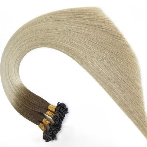 Russian Luxe Line - Keratin - 50 cm - Färg T8-60 (Rooted Pure Blonde)