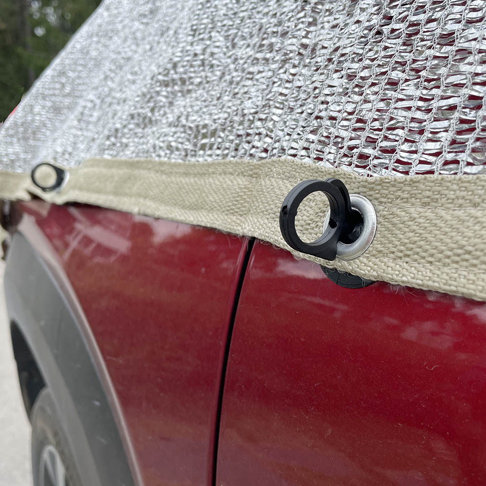 Sucker pads for silver shade net