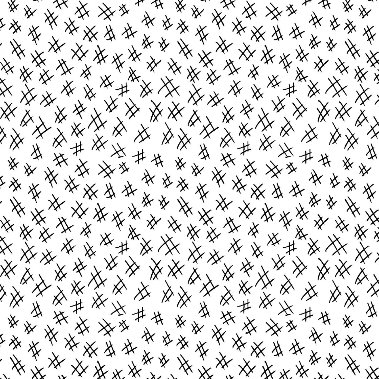 Black/White Hashtags - Stitchy by Christa Watson