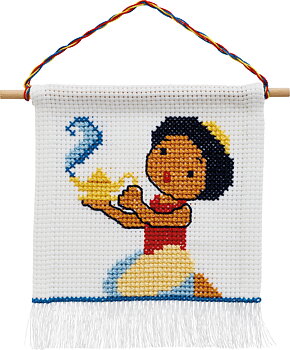 Barn Korsstygn Aladdin