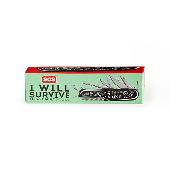 SOS I will survive, Folding knife 11 in 1