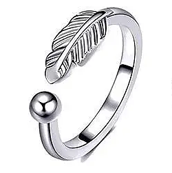 Tåring "Feather" 925 Sterlig Silverplätering