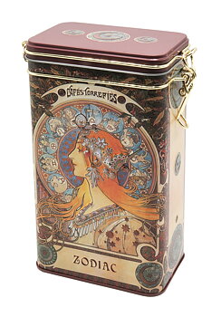 Stor metallburk - Art Nouveau, Zodiak
