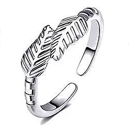 Tåring "Feathers" 925 Sterlig Silverplätering