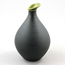 Carl-Harry Stålhane (Bahia 1950s) Black Vase with Green Top 14 cm