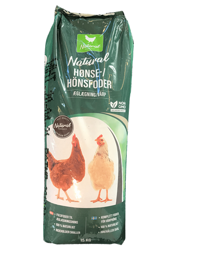 Hönsfoder värp 15kg, Natural