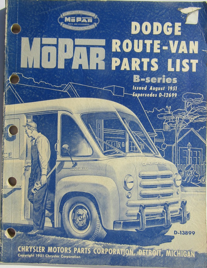 www.hortlund.se 1951 Dodge Truck Route Van Bseries Parts List