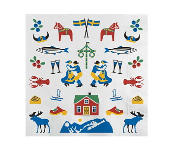 Sweden Traditions Pappersservetter