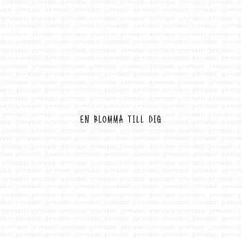 En blomma till dig, Gummistämpel, Gummiapan, 