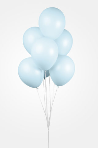 Ballonger Macaron Ljusblå 30 cm