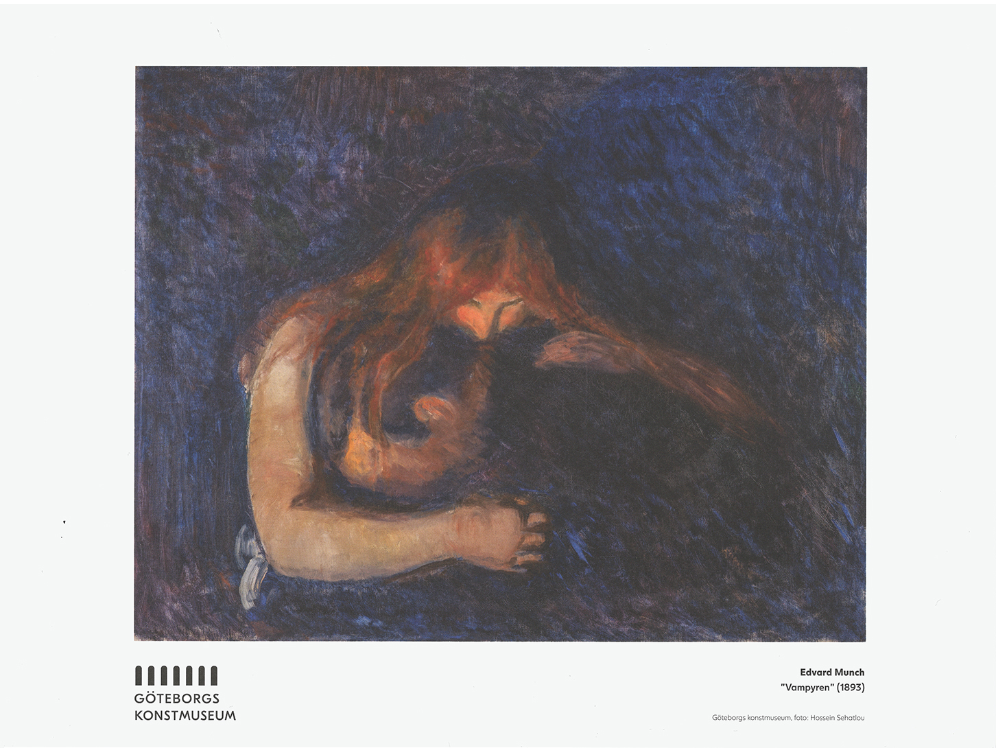 Affisch, Edvard Munch, Vampyren