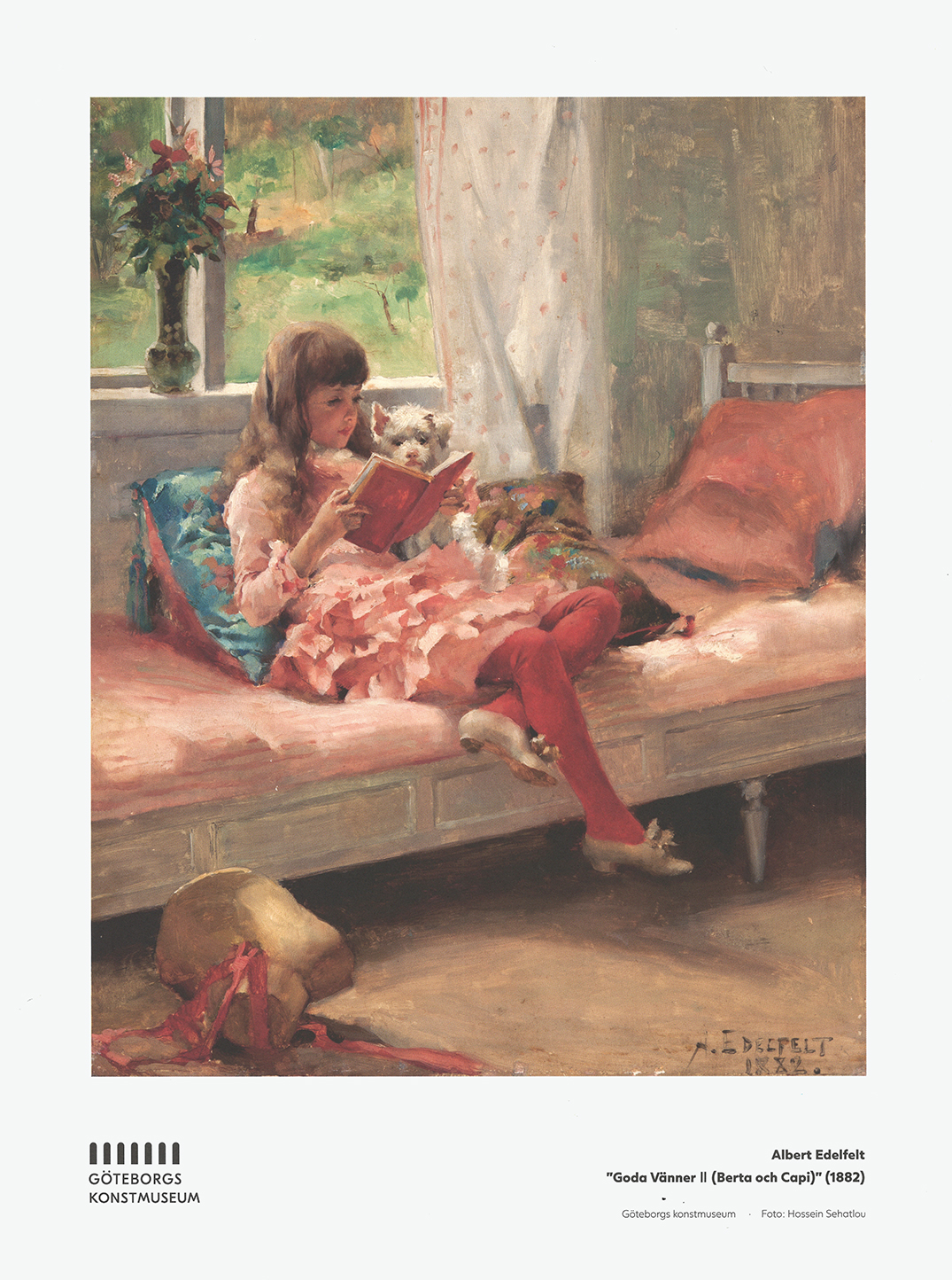 Affisch, Albert Edelfelt, Goda Vänner II (Berta och Capi)