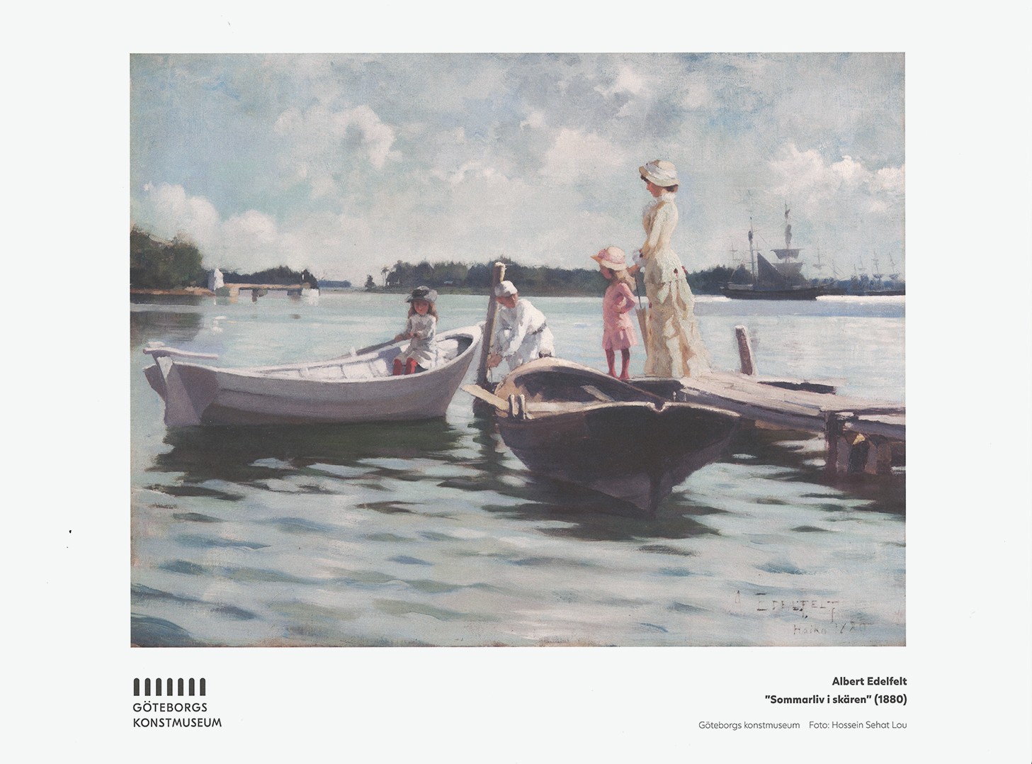 Affisch, Albert Edelfelt, Sommarliv i skären