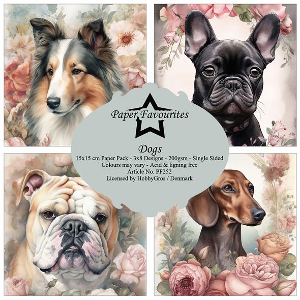 Paper Favourites Dogs 6x6 Inch Paper Pack  - 3