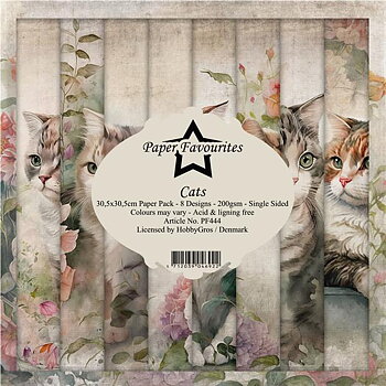 Paper Favourites Cats 12x12 Inch Paper Pack 