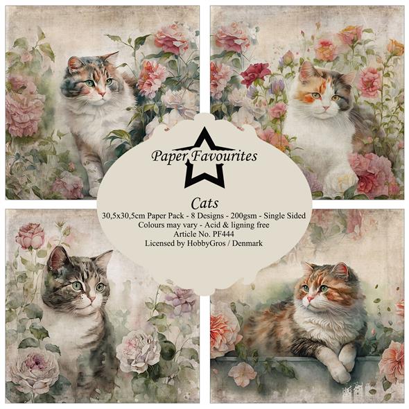 Paper Favourites Cats 12x12 Inch Paper Pack  - 3