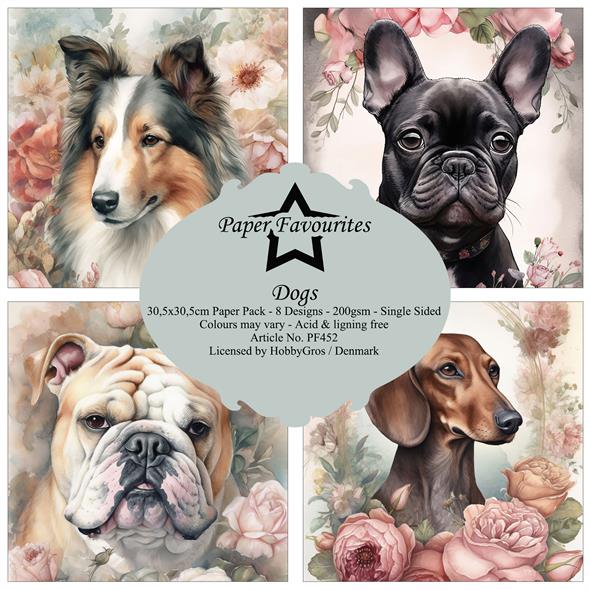 Paper Favourites Dogs 12x12 Inch Paper Pack  - 3