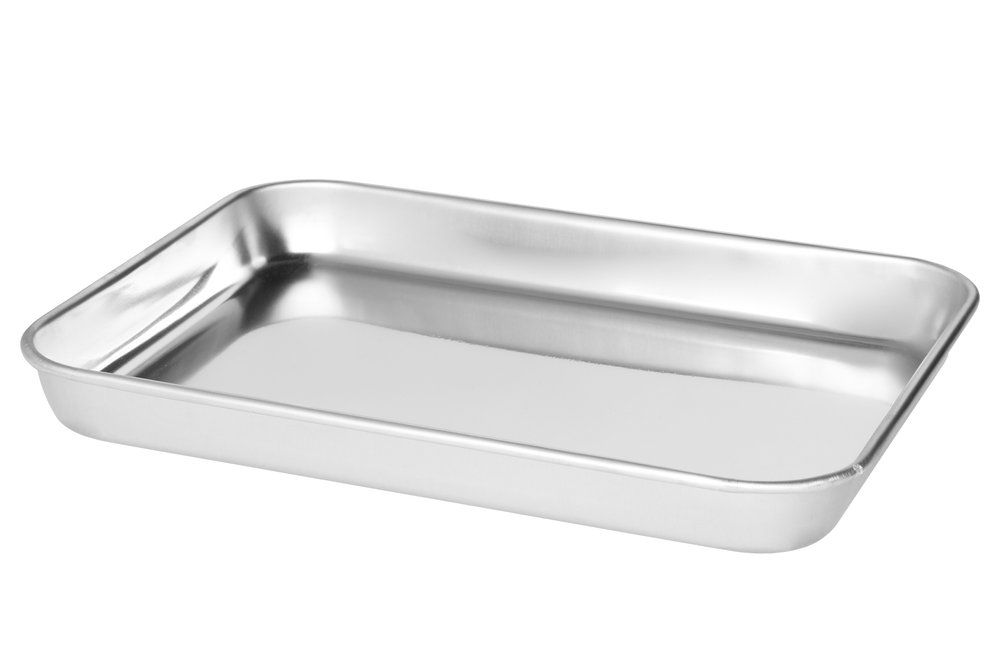 Gastro bricka, rostfritt stål 40x30x2,5 cm