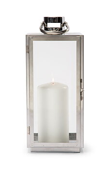 Candle lantern Orrefors Jernverk Steel
