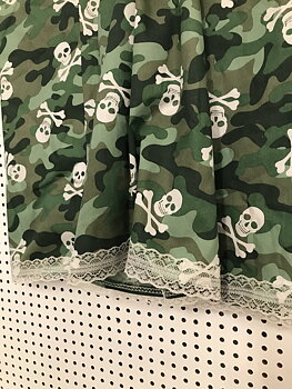 Grön Camo Skull Kjol