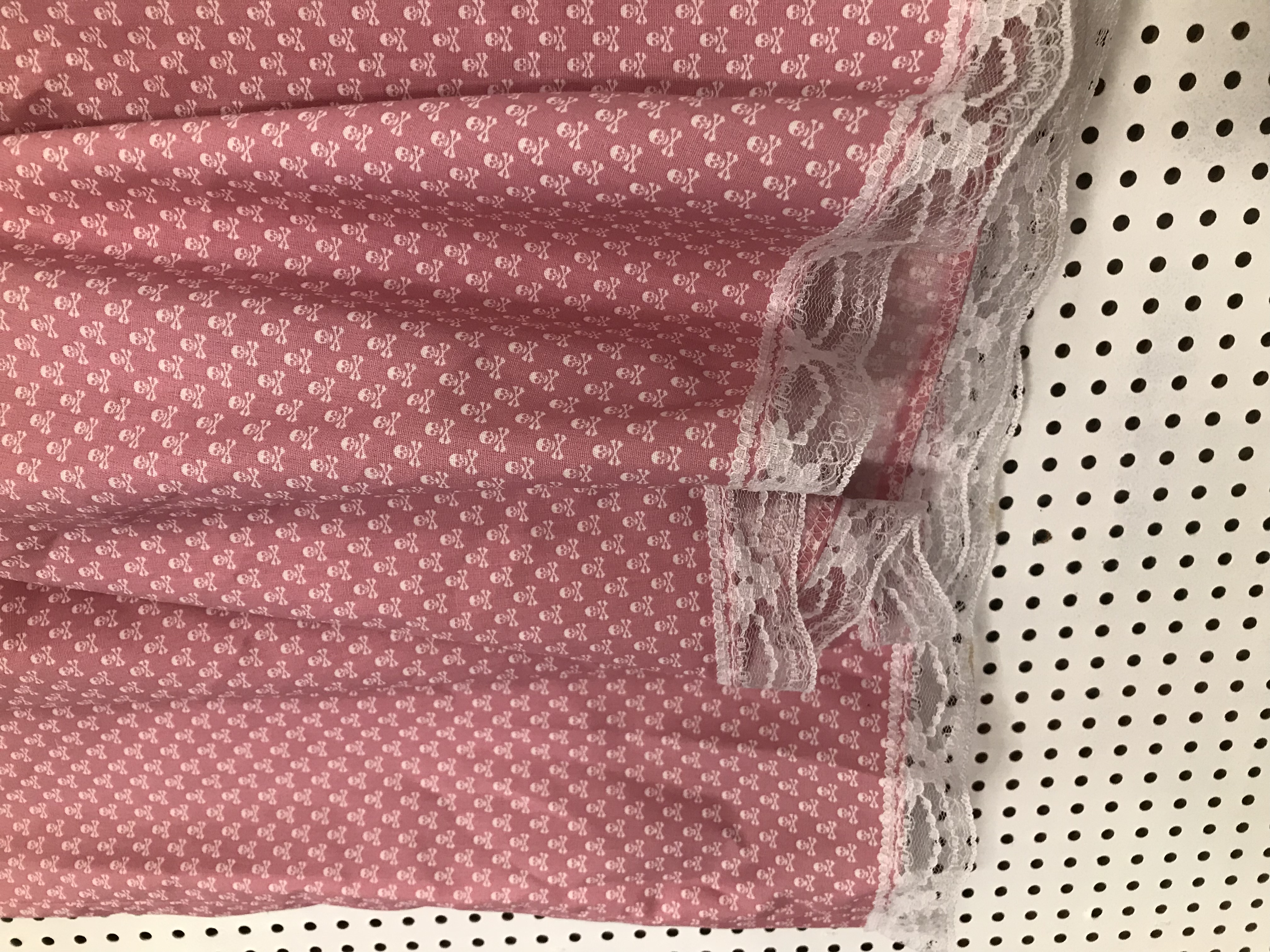 Rosa Små Dödskallar Kjol