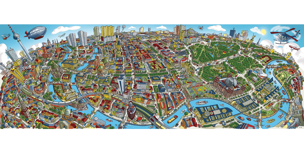 Panorama  Berlin Schmidt 1000 bitar