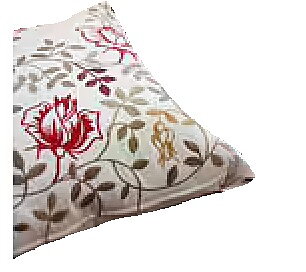 LINUM, Lovisa Kudde liten avlång rödblommig