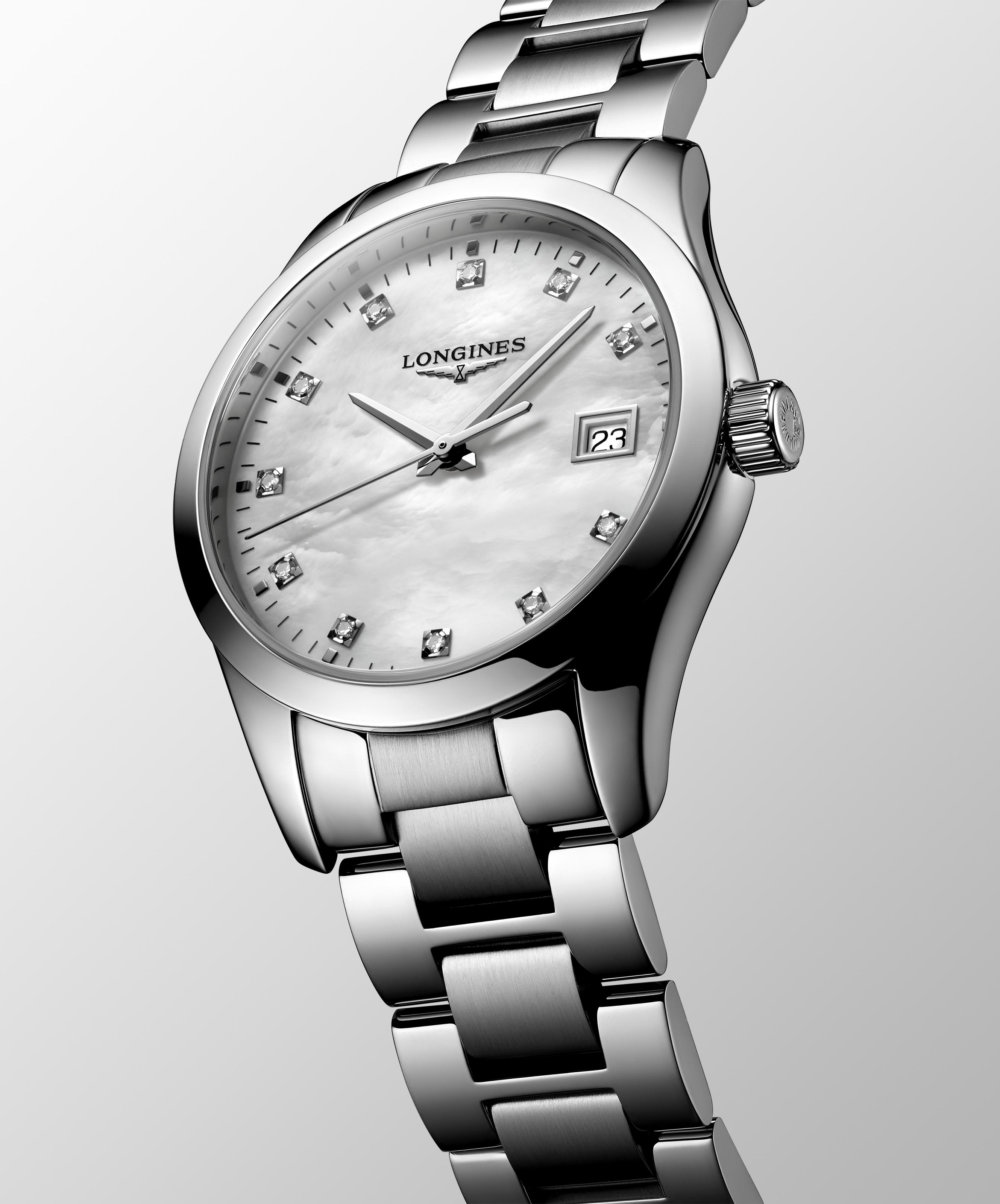 L2.386.4.87.6 Longines Conquest Classic 34 pärlemor
