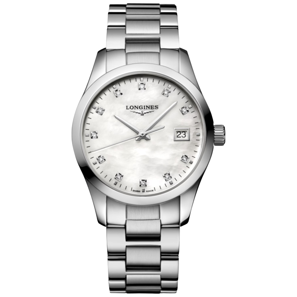 L2.386.4.87.6 Longines Conquest Classic 34 pärlemor
