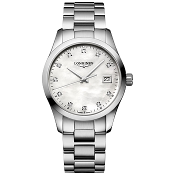 L2.386.4.87.6 Longines Conquest Classic 34 pärlemor