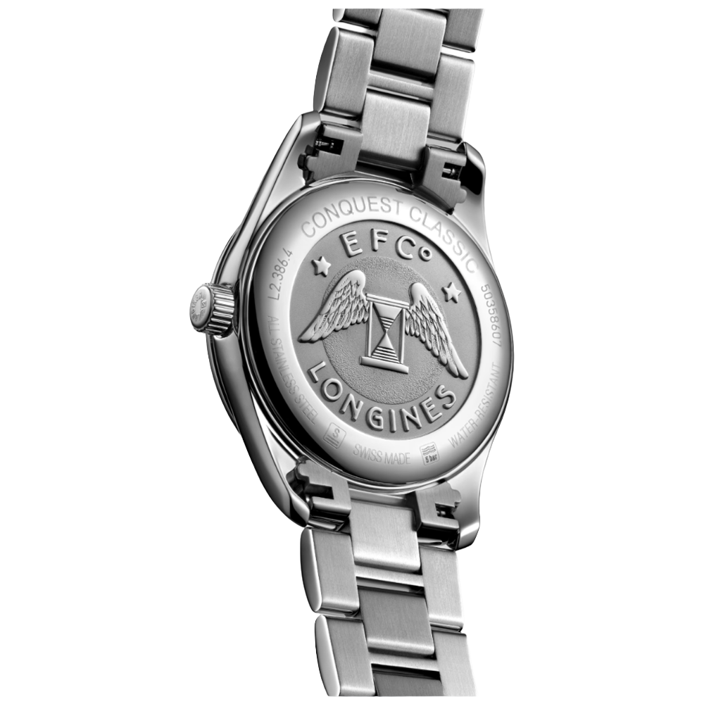 L2.386.4.88.6 Longines Conquest Classic 34 svart pärlemor