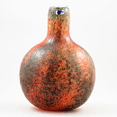 Oiva Toikka (1980s) Orange Swelling Vase 25 cm