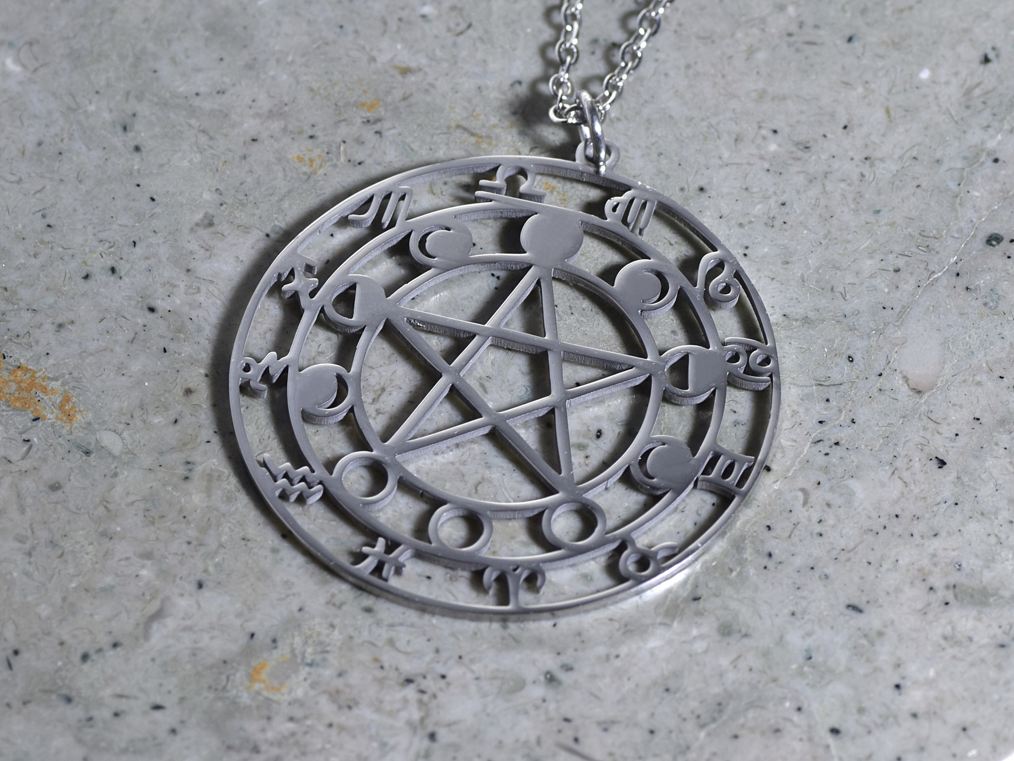 Alla Stjärntecken Halsband i Rostfritt Stål, Horoskop Hänge, Zodiak Smycke - 3