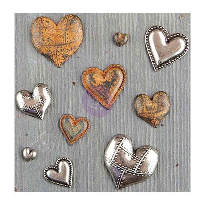Prima Marketing Finnabair Mechanicals - Tin Hearts