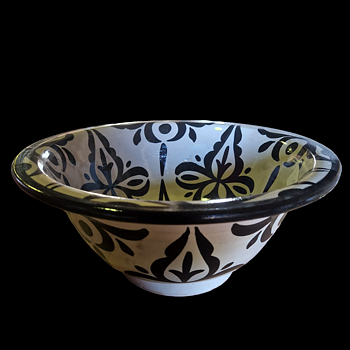 Marokkanisches Waschbecken mit handbemaltem Design