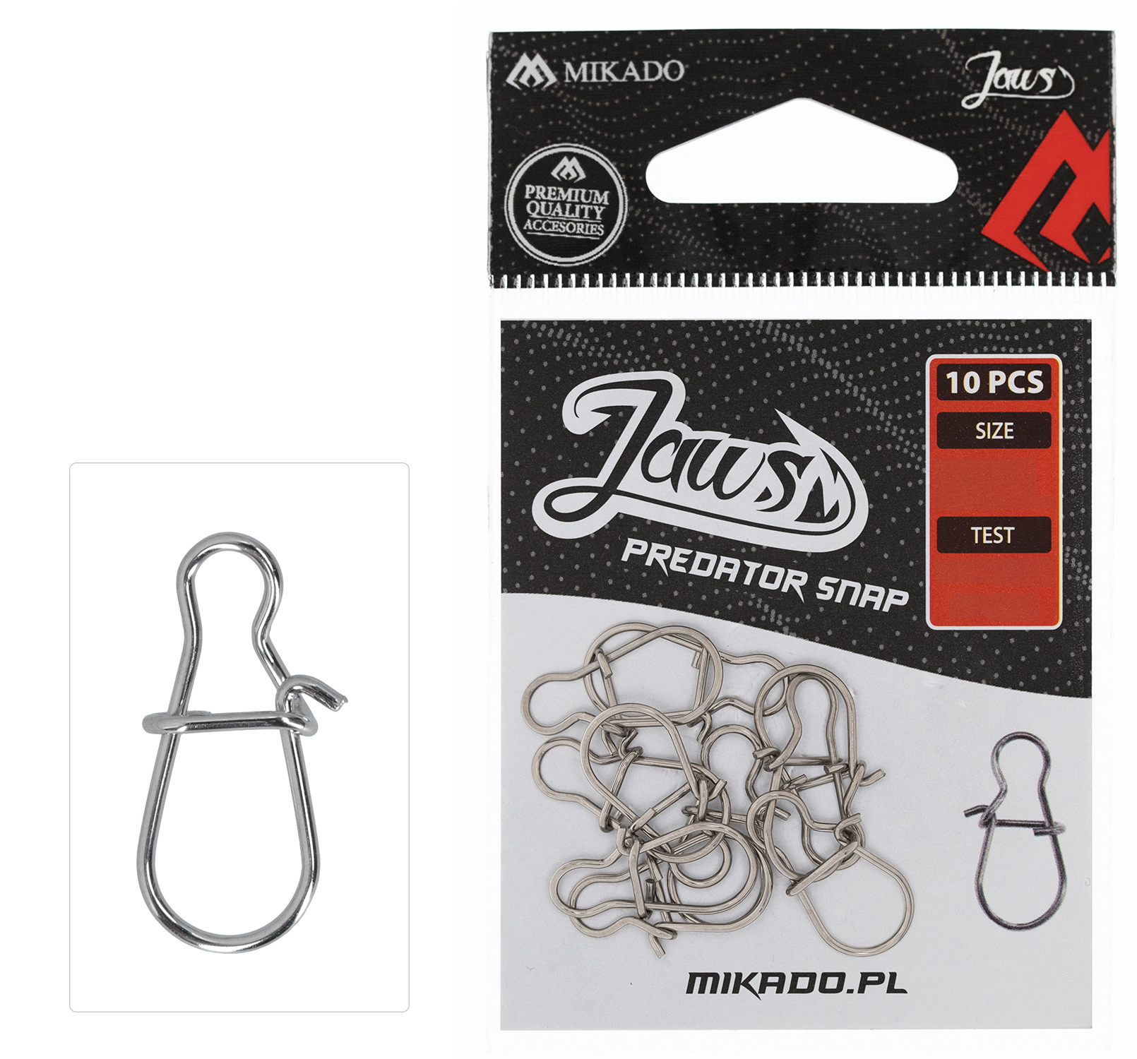 Mikado Jaws Predator Snap 10-pack