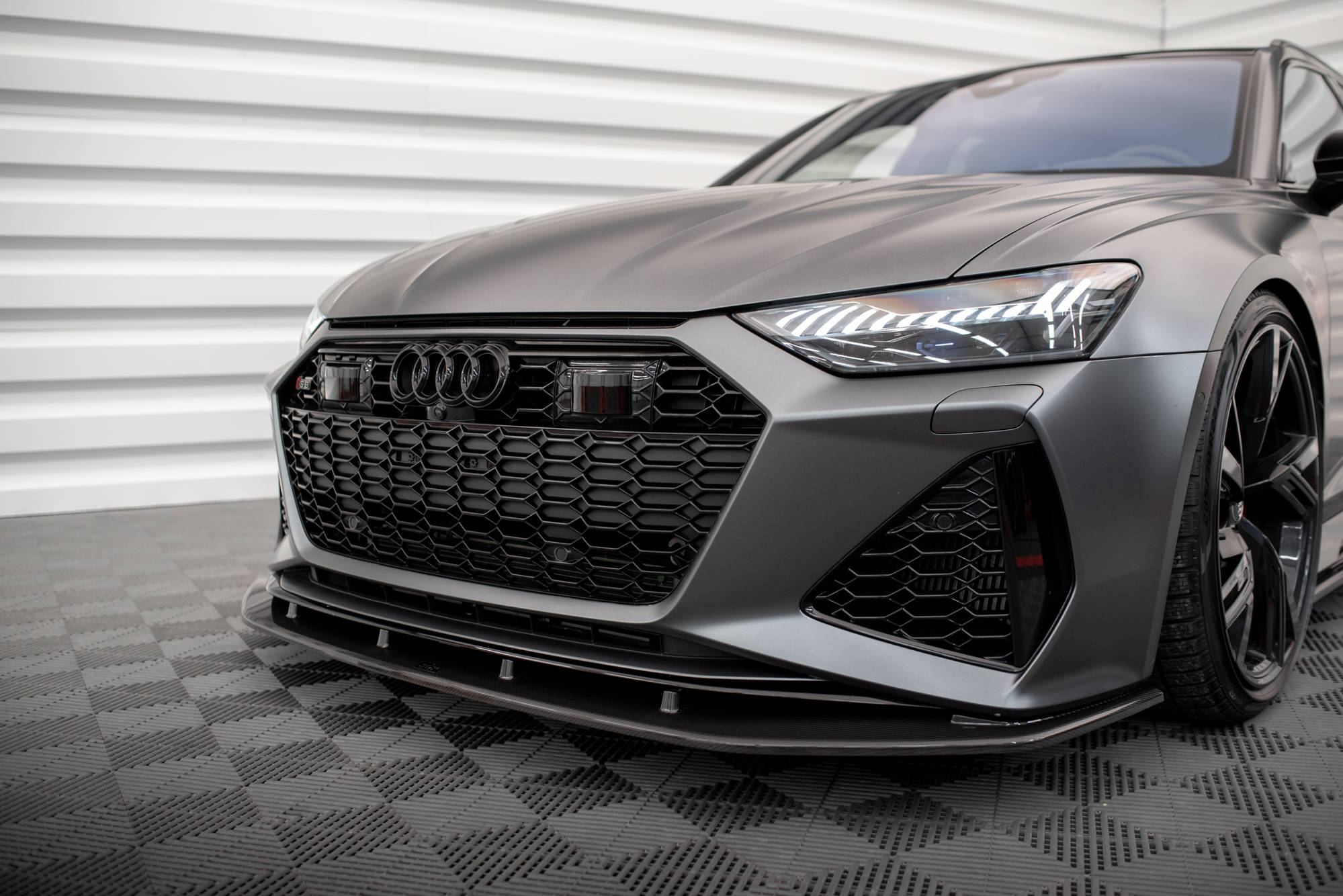 Kolfiber Front Splitter Audi RS6 C8 / RS7 C8 (Maxton) - 5