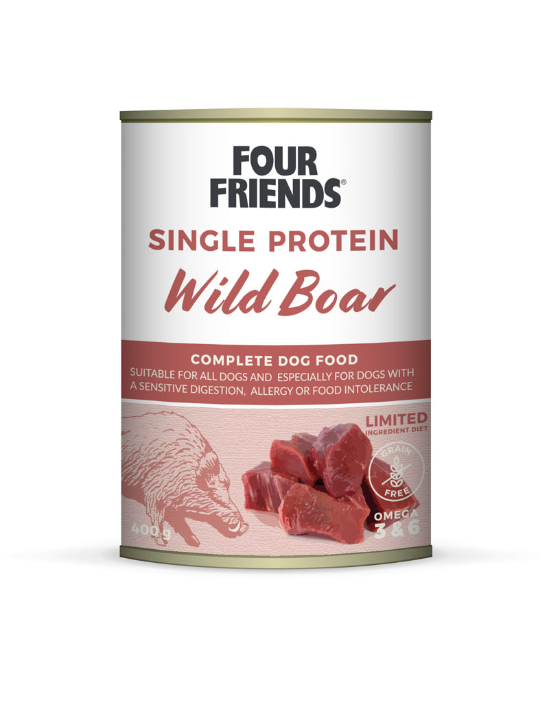 Four Friends Single Protein Wild Boar 400 g