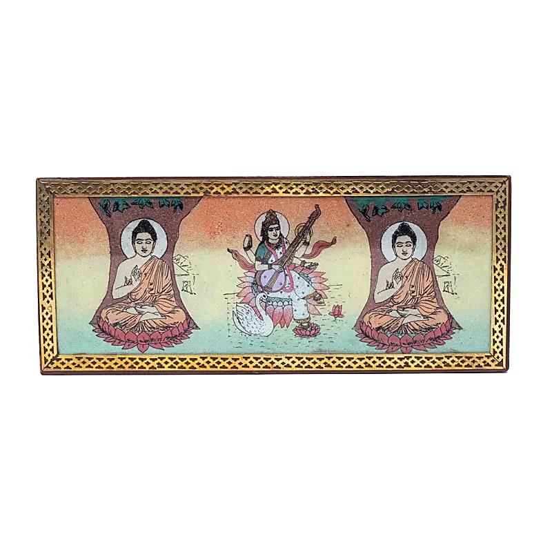 Tarot eller smyckeskrin Buddha och Saraswati - 3