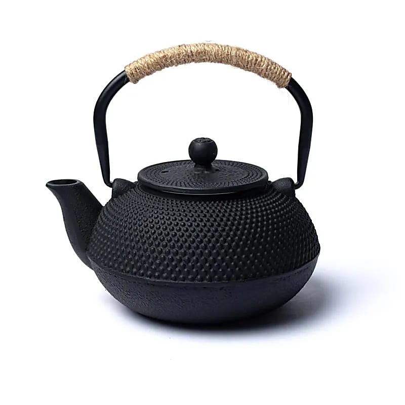 Tetsubin cast iron 0,6 liter teapot black (uncoated)