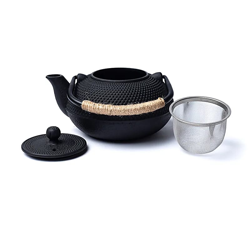 Tetsubin cast iron 0,6 liter teapot black (uncoated) - 3
