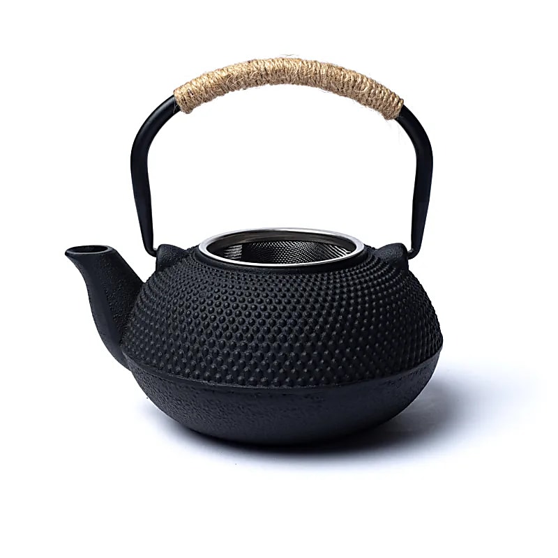 Tetsubin cast iron 0,6 liter teapot black (uncoated) - 2
