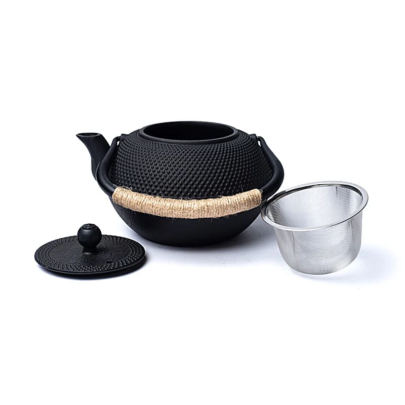 Tetsubin cast iron 1,2 liter teapot black (uncoated) - 3