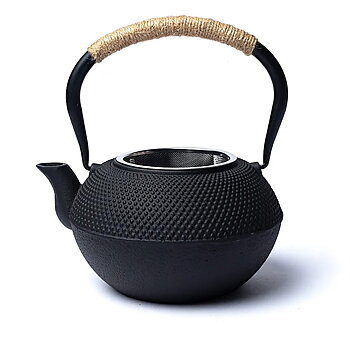 Tetsubin cast iron 1,2 liter teapot black (uncoated)