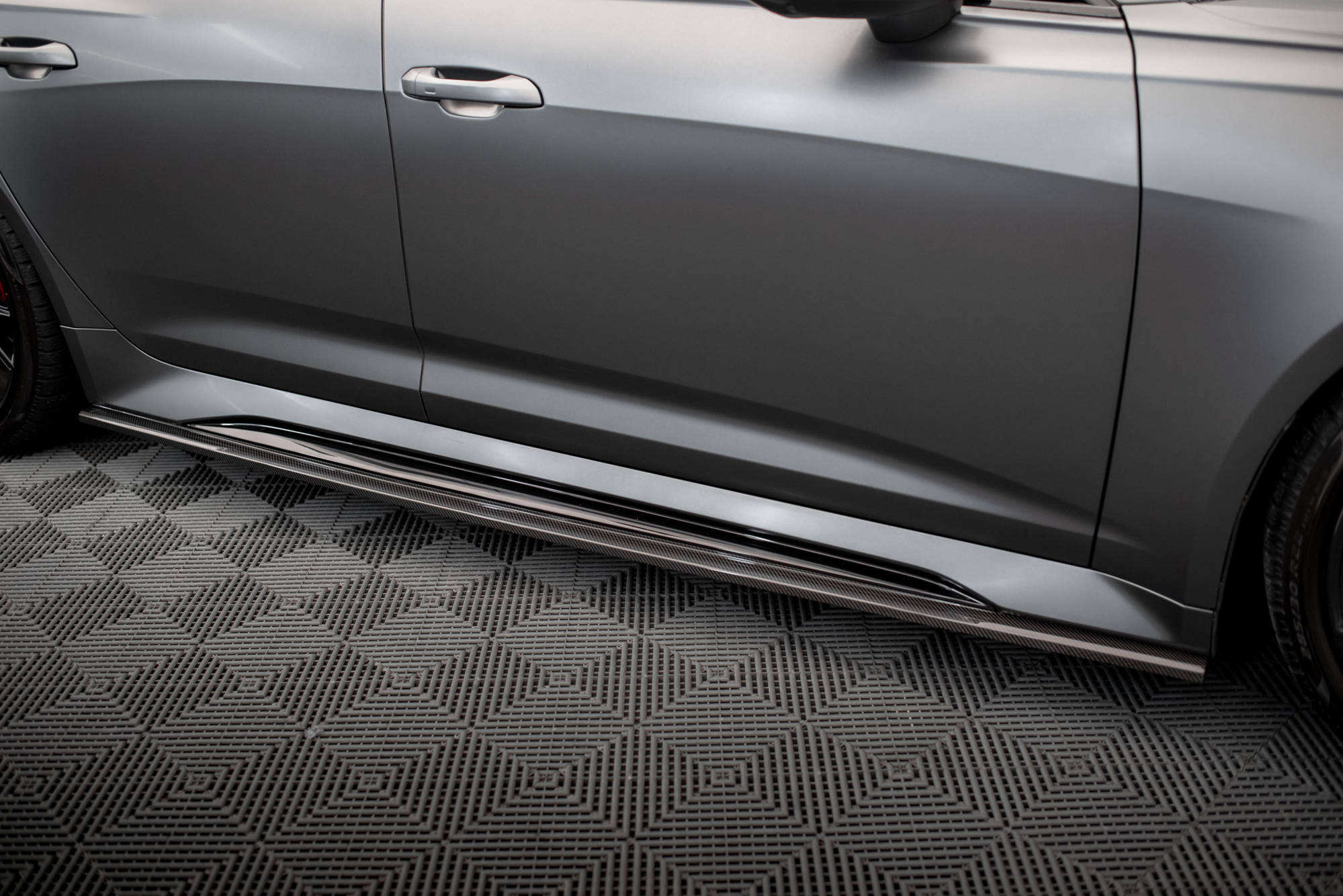 Kolfiber Sidokjolar Audi RS6 C8 / RS7 C8 (Maxton) - 10