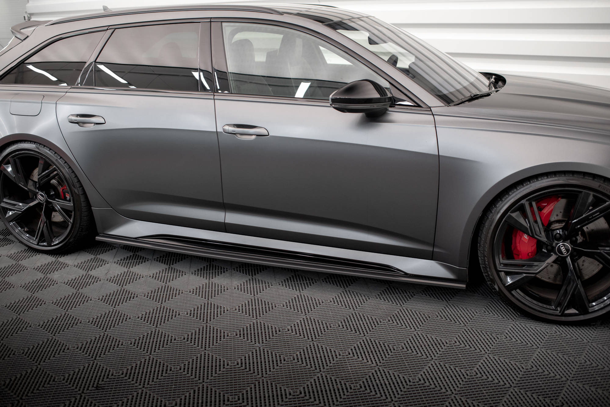 Kolfiber Sidokjolar Audi RS6 C8 / RS7 C8 (Maxton)