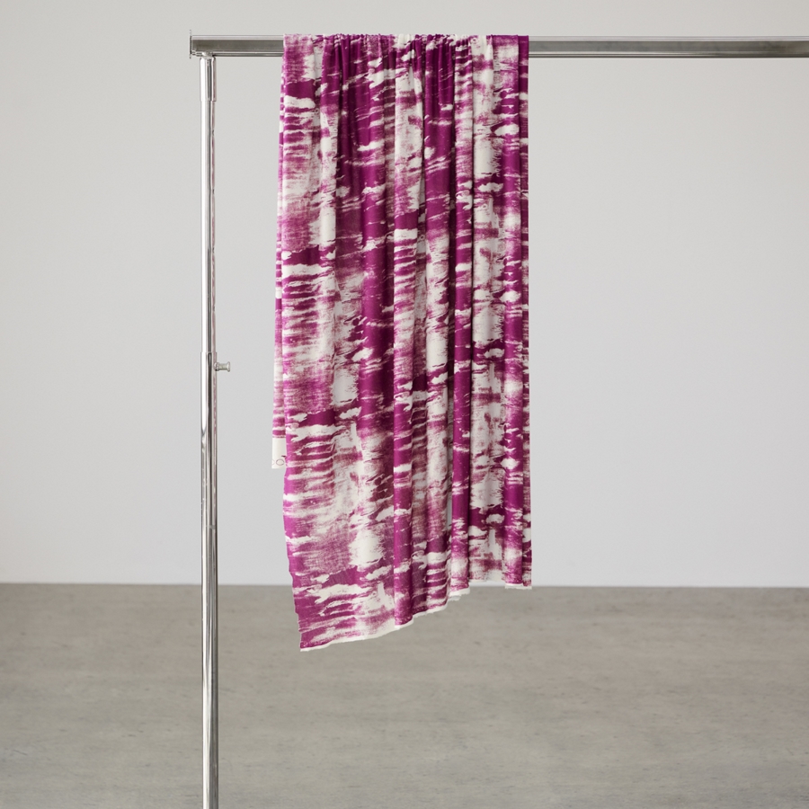GRUNGE CREPE JERSEY - FUCHSIA