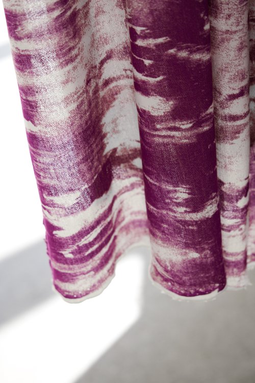 GRUNGE CREPE JERSEY - FUCHSIA - 2