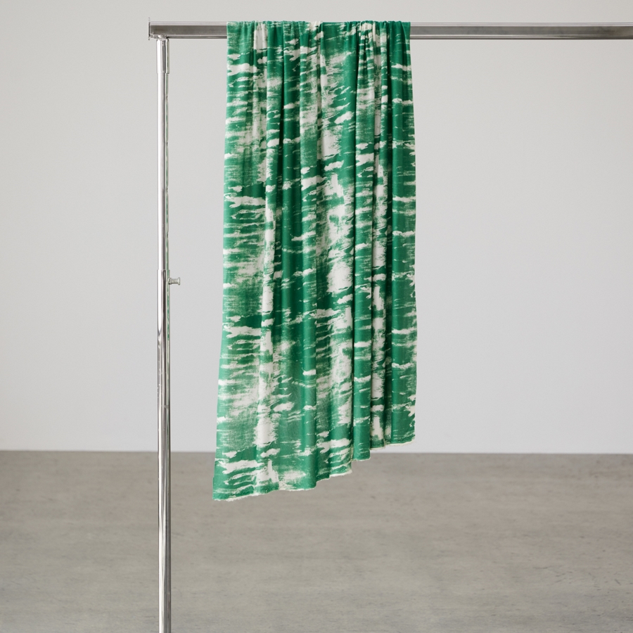 GRUNGE CREPE JERSEY - GREEN